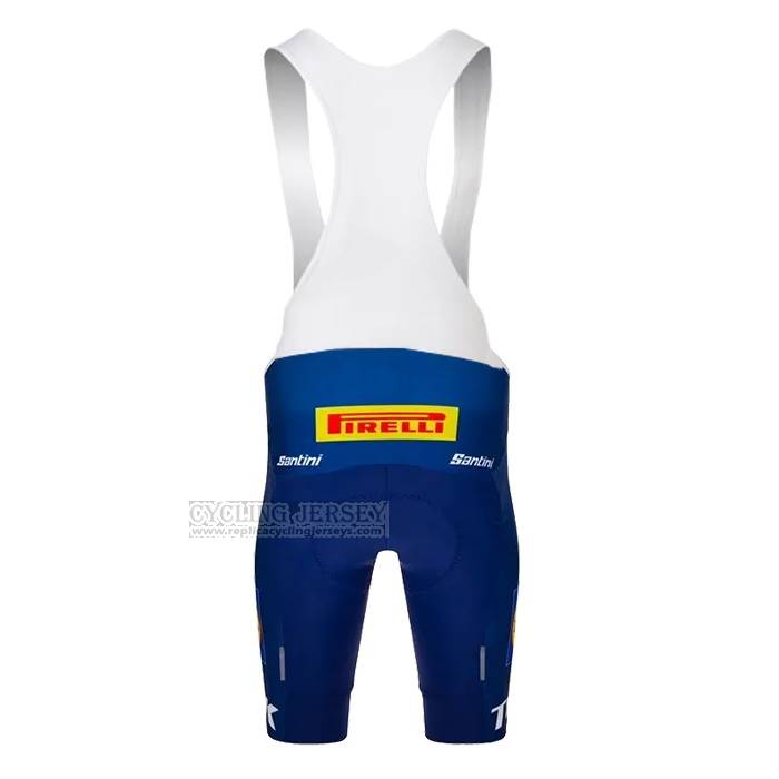 2023 Cycling Jersey Lidl Trek Blue Red Short Sleeve and Bib Short